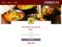 Tablet Screenshot of finericetakeaway.com